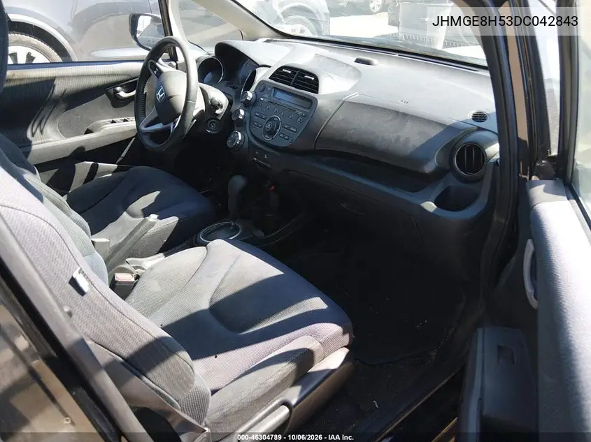 2013 HONDA FIT VIN JHMGE8H53DC042843 — фото 5