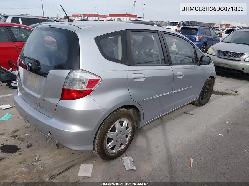 2013 HONDA FIT VIN JHMGE8H36DC071803 — фото 4