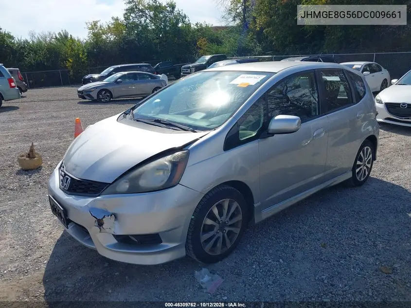 2013 HONDA FIT VIN JHMGE8G56DC009661 — фото 2