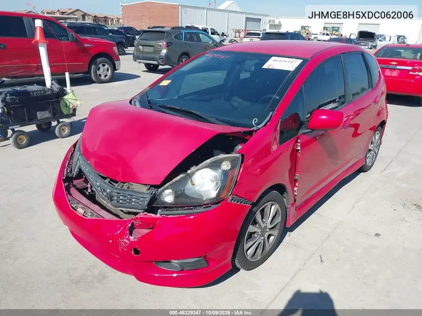 2013 HONDA FIT VIN JHMGE8H5XDC062006 — фото 2