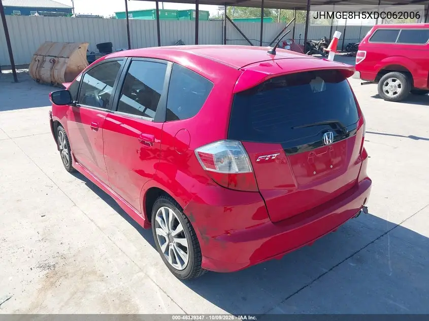 2013 HONDA FIT VIN JHMGE8H5XDC062006 — фото 3
