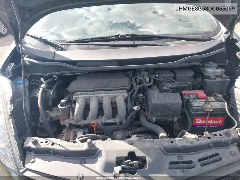 2013 HONDA FIT VIN JHMGE8G58DC055069 — фото 10