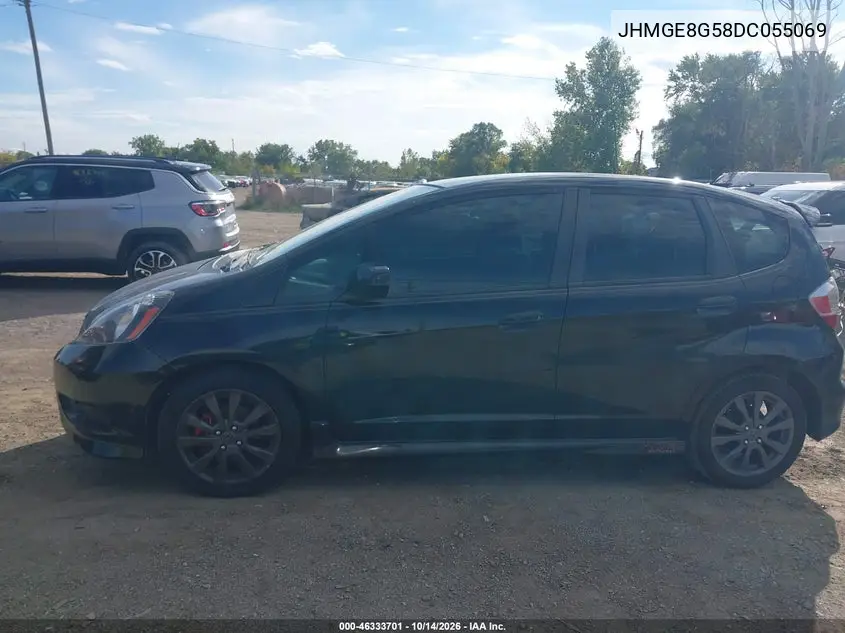 2013 HONDA FIT VIN JHMGE8G58DC055069 — фото 14