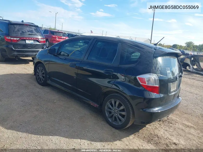 2013 HONDA FIT VIN JHMGE8G58DC055069 — фото 3