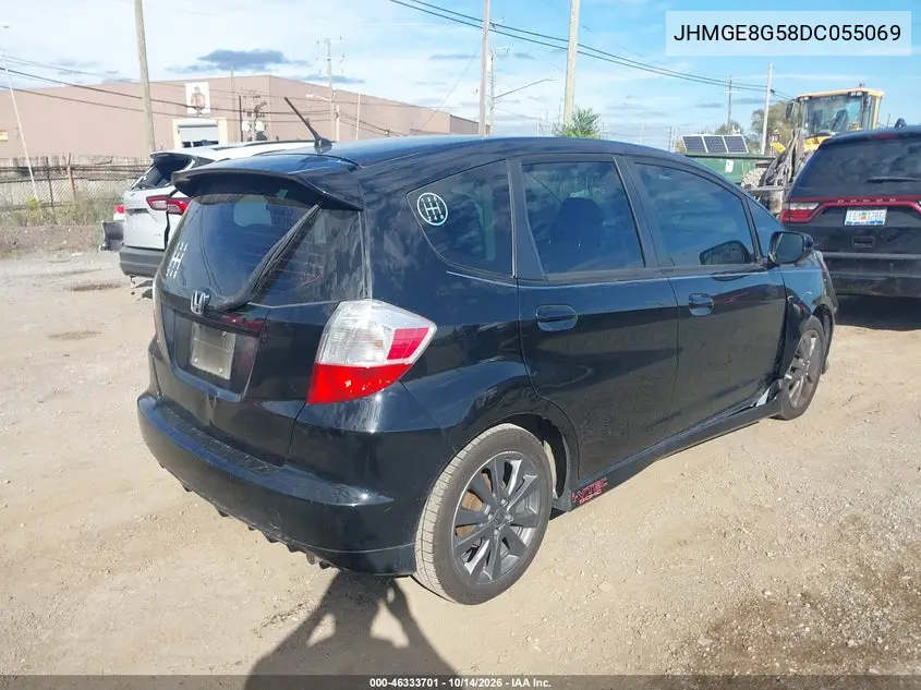 2013 HONDA FIT VIN JHMGE8G58DC055069 — фото 4