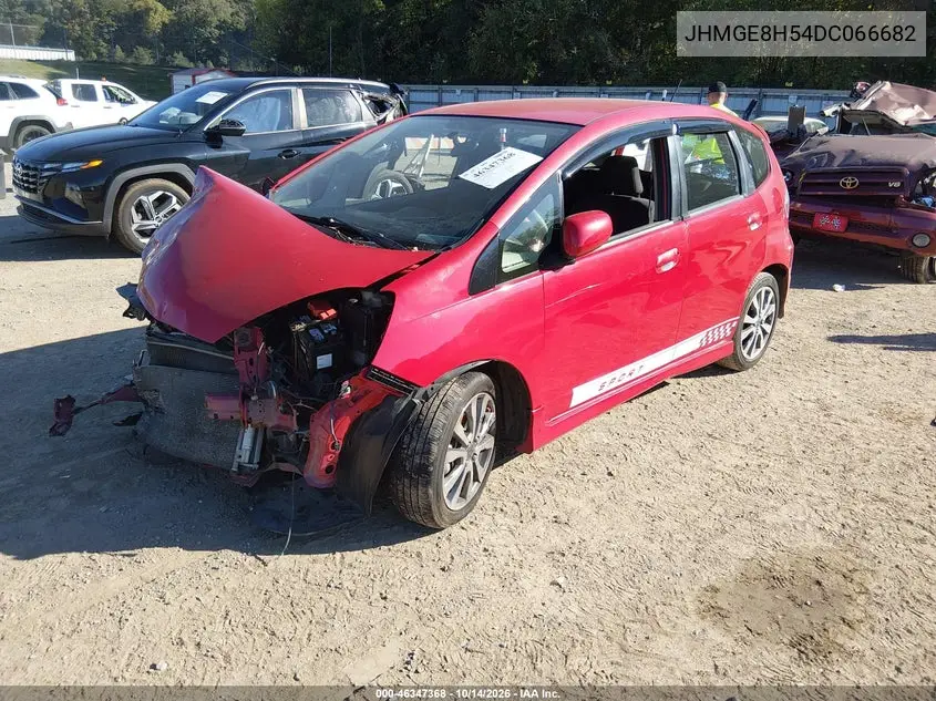 2013 HONDA FIT VIN JHMGE8H54DC066682 — фото 2