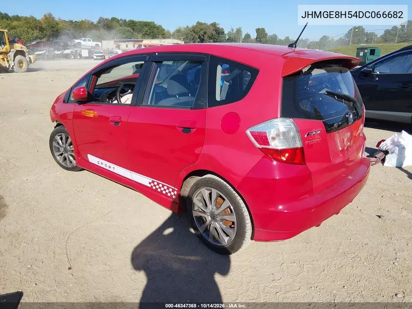 2013 HONDA FIT VIN JHMGE8H54DC066682 — фото 3