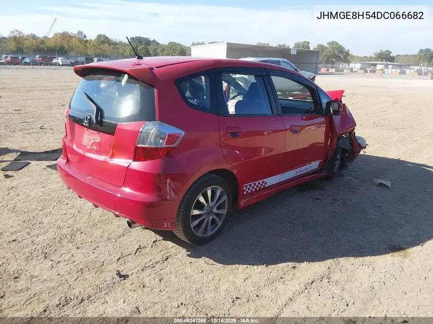 2013 HONDA FIT VIN JHMGE8H54DC066682 — фото 4