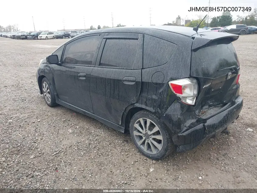 2013 HONDA FIT VIN JHMGE8H57DC007349 — фото 3
