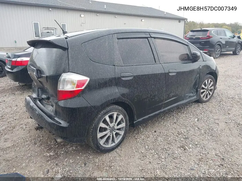 2013 HONDA FIT VIN JHMGE8H57DC007349 — фото 4