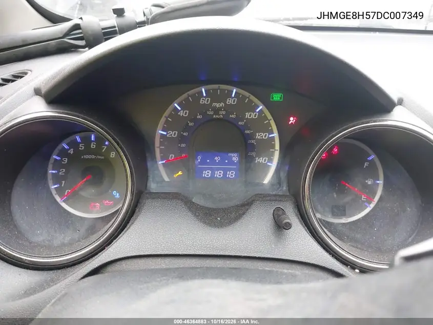 2013 HONDA FIT VIN JHMGE8H57DC007349 — фото 7