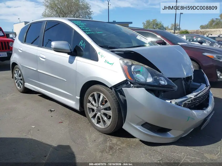 HONDA FIT 2013, VIN JHMGE8H59DC008809
