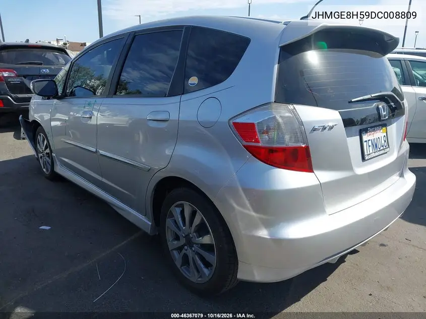 2013 HONDA FIT VIN JHMGE8H59DC008809 — фото 3