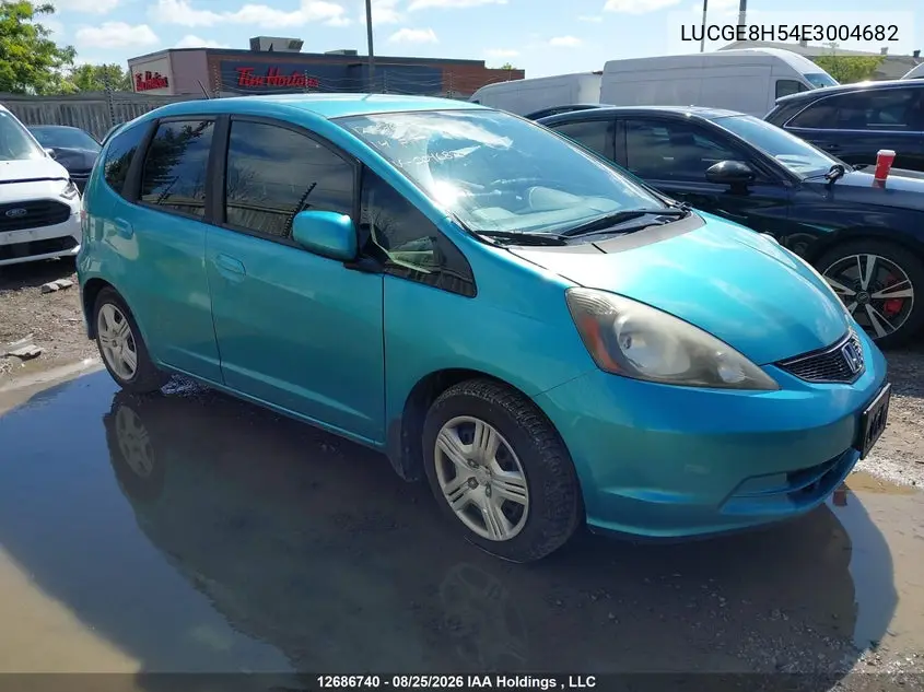 HONDA FIT 2014, VIN LUCGE8H54E3004682