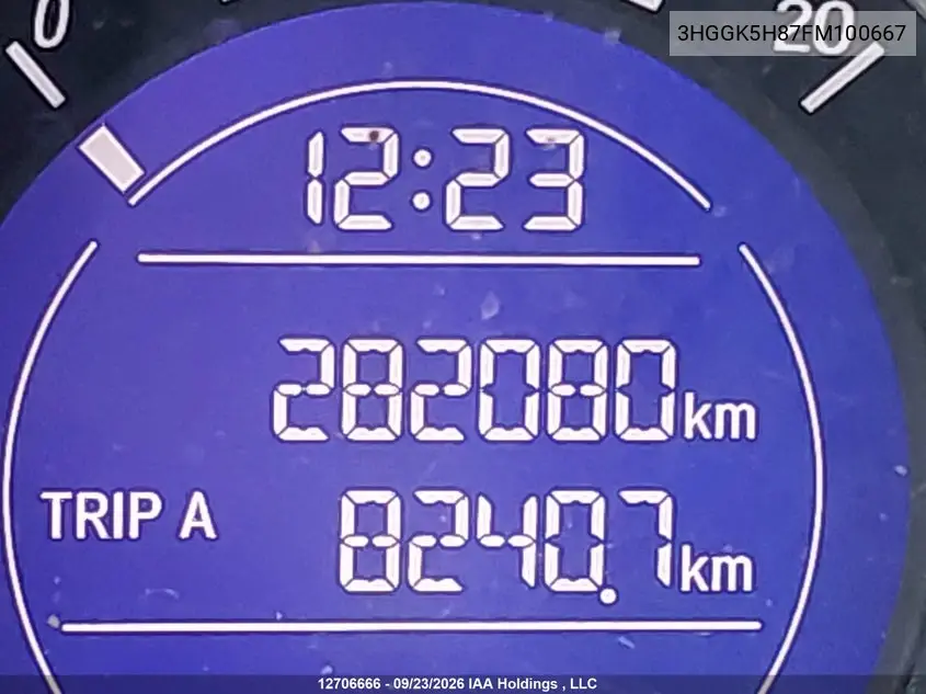 2015 HONDA FIT VIN 3HGGK5H87FM100667 — фото 15