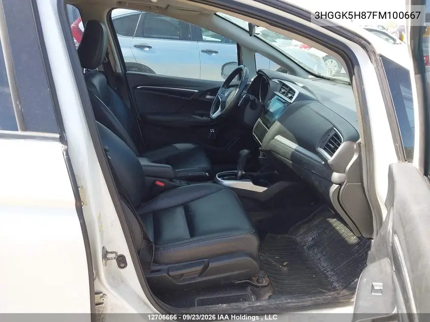 2015 HONDA FIT VIN 3HGGK5H87FM100667 — фото 5