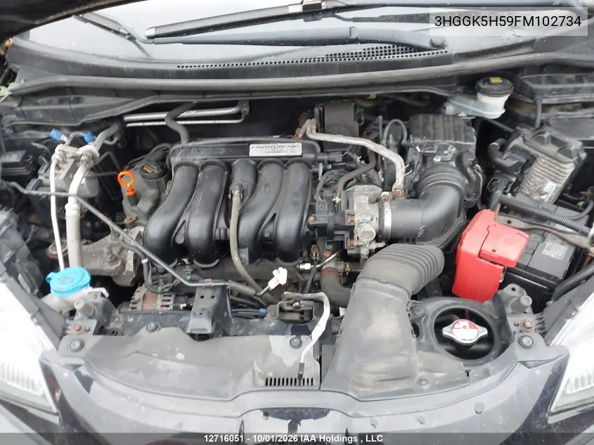 2015 HONDA FIT VIN 3HGGK5H59FM102734 — фото 10