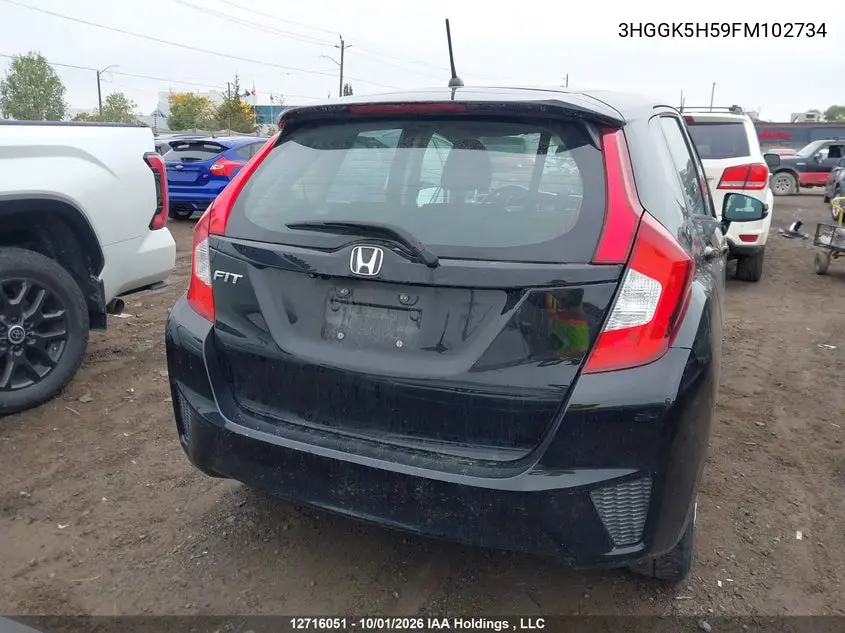 2015 HONDA FIT VIN 3HGGK5H59FM102734 — фото 16