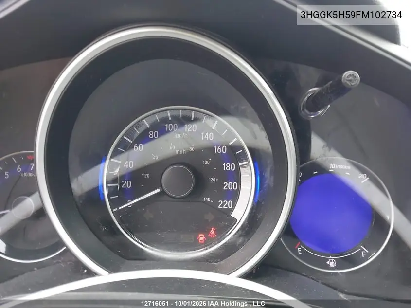 2015 HONDA FIT VIN 3HGGK5H59FM102734 — фото 7