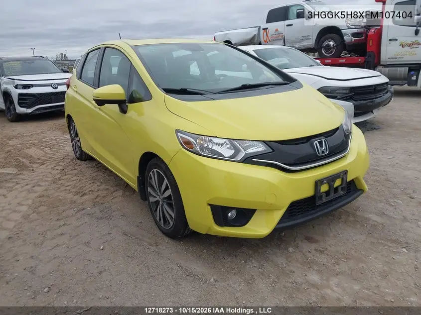 HONDA FIT 2015, VIN 3HGGK5H8XFM107404