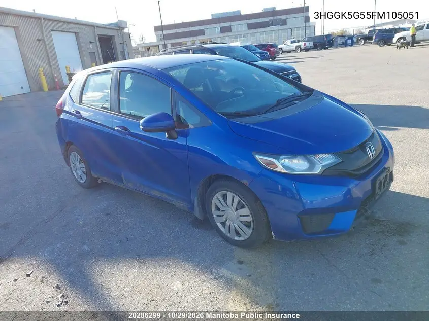 HONDA FIT 2015, VIN 3HGGK5G55FM105051