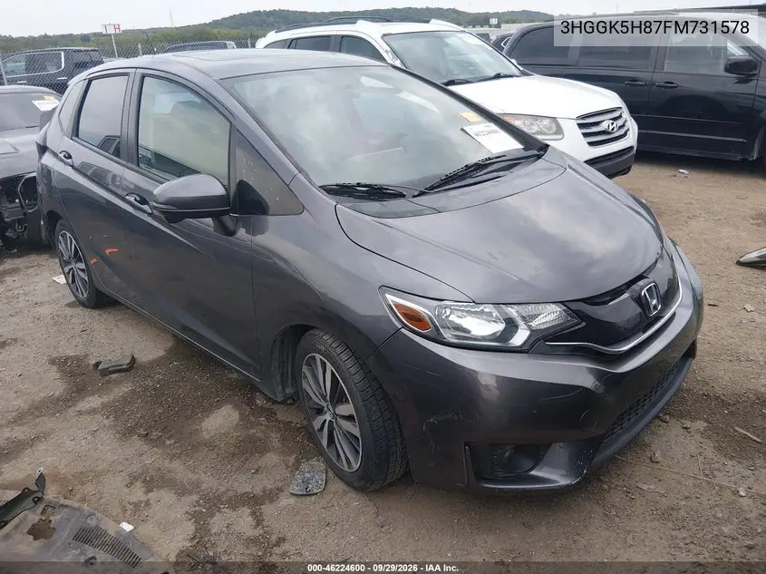 HONDA FIT 2015, VIN 3HGGK5H87FM731578