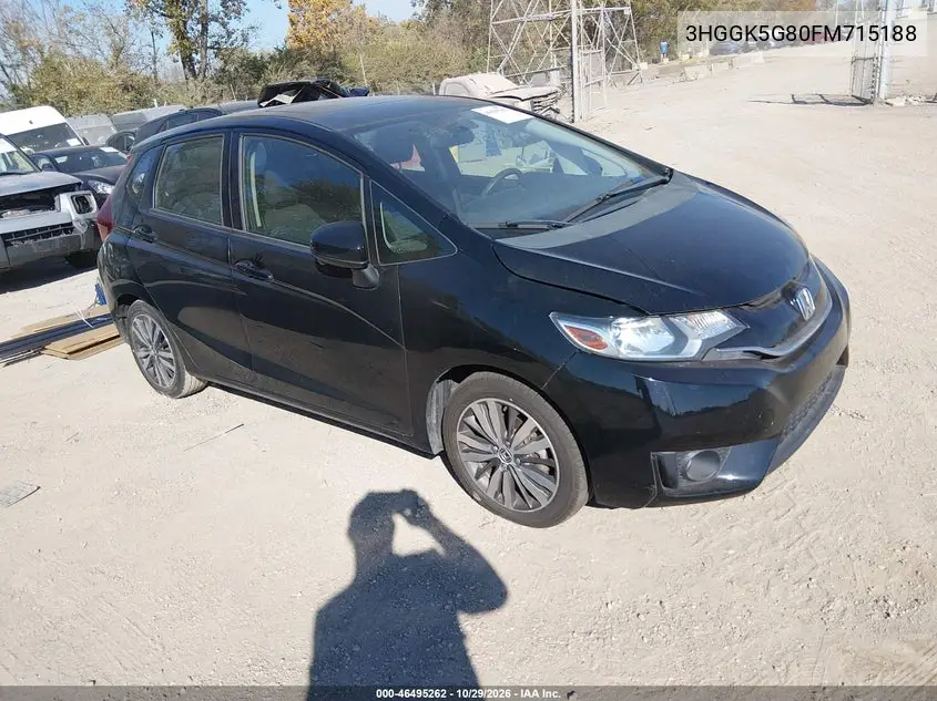 HONDA FIT 2015, VIN 3HGGK5G80FM715188