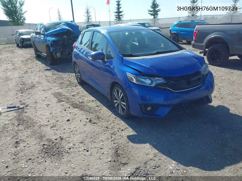 HONDA FIT 2016, VIN 3HGGK5H76GM109739