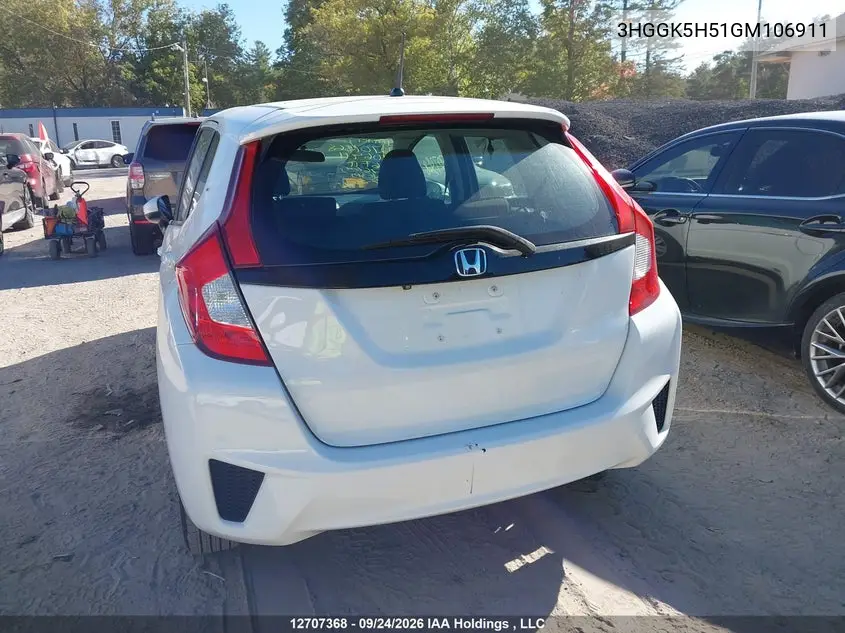 2016 HONDA FIT VIN 3HGGK5H51GM106911 — фото 16