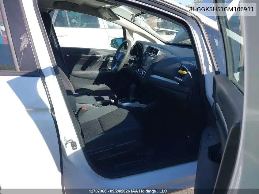2016 HONDA FIT VIN 3HGGK5H51GM106911 — фото 5