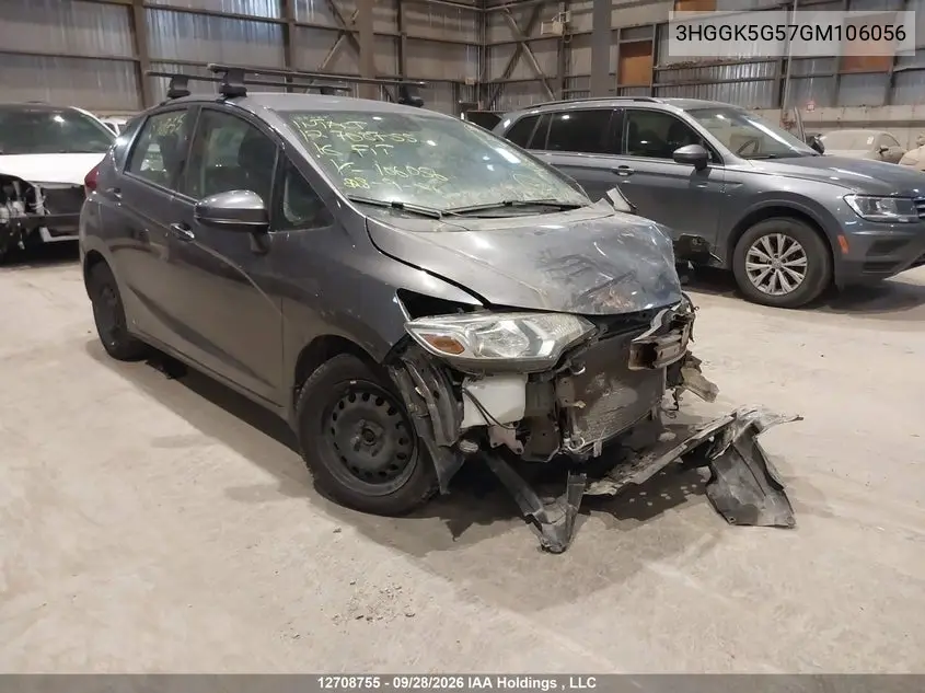 HONDA FIT 2016, VIN 3HGGK5G57GM106056