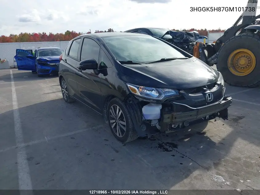 HONDA FIT 2016, VIN 3HGGK5H87GM101738