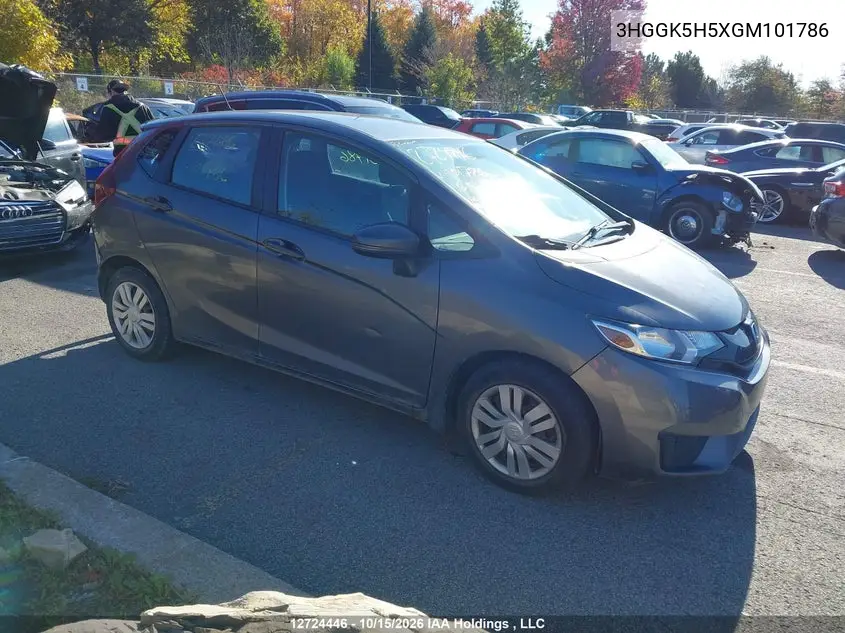 HONDA FIT 2016, VIN 3HGGK5H5XGM101786