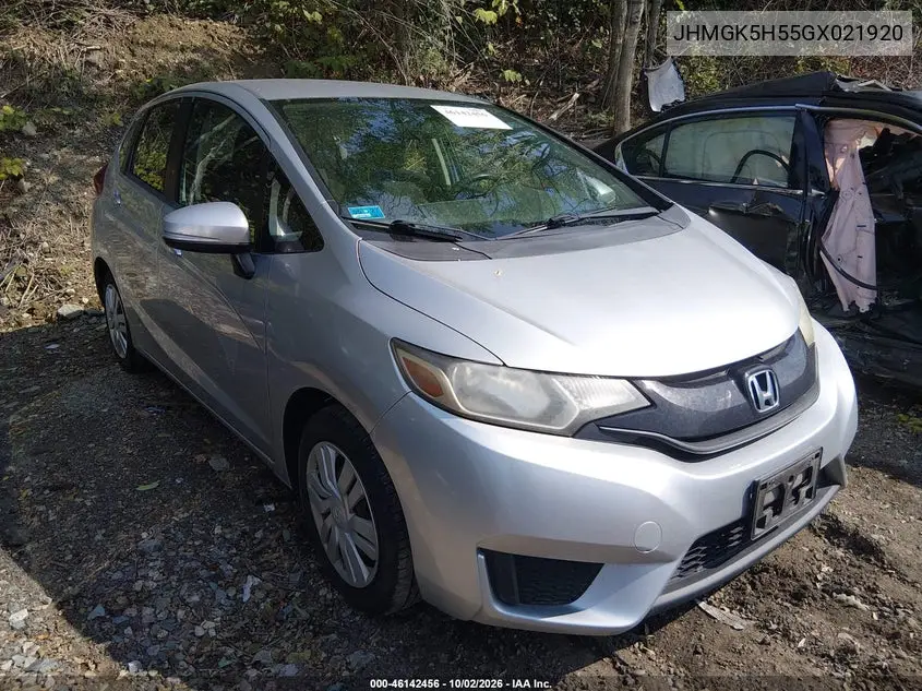 HONDA FIT 2016, VIN JHMGK5H55GX021920