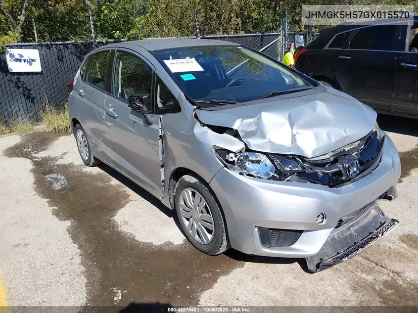 HONDA FIT 2016, VIN JHMGK5H57GX015570