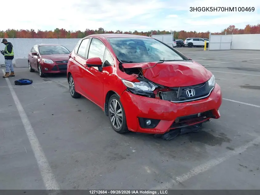 HONDA FIT 2017, VIN 3HGGK5H70HM100469