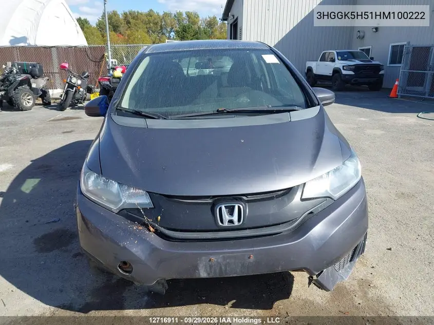 2017 HONDA FIT VIN 3HGGK5H51HM100222 — фото 12