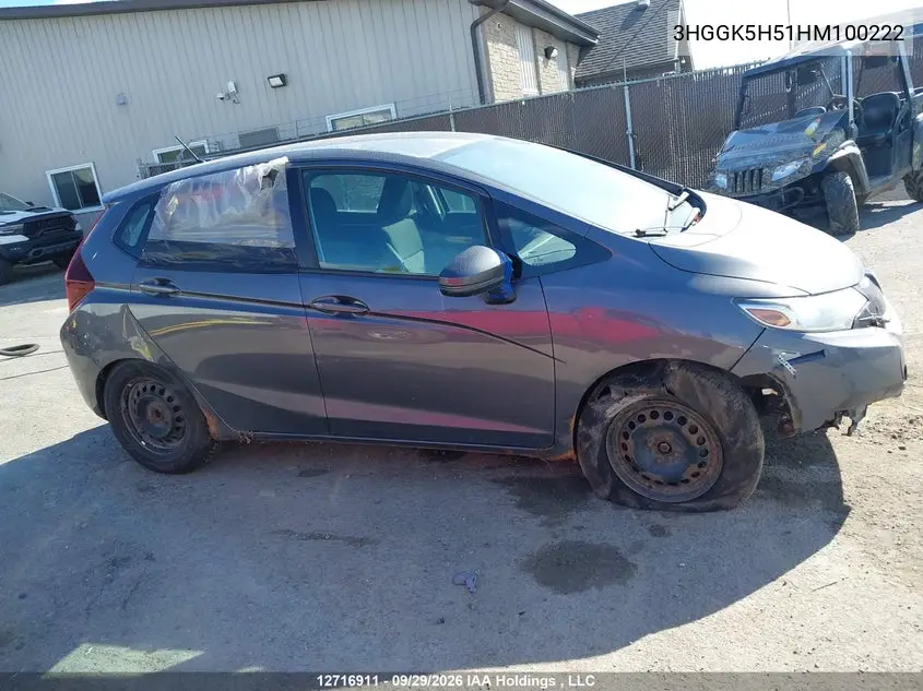 2017 HONDA FIT VIN 3HGGK5H51HM100222 — фото 13
