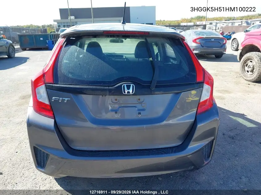 2017 HONDA FIT VIN 3HGGK5H51HM100222 — фото 16