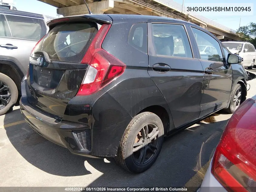 2017 HONDA FIT VIN 3HGGK5H58HM100945 — фото 4