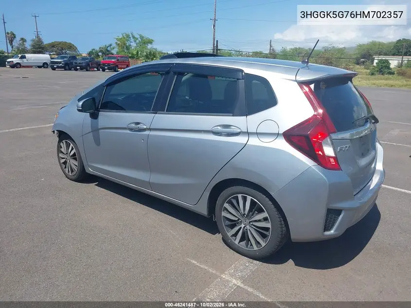 2017 HONDA FIT VIN 3HGGK5G76HM702357 — фото 3