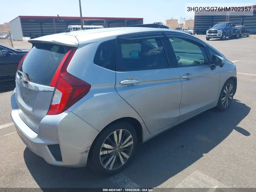2017 HONDA FIT VIN 3HGGK5G76HM702357 — фото 4