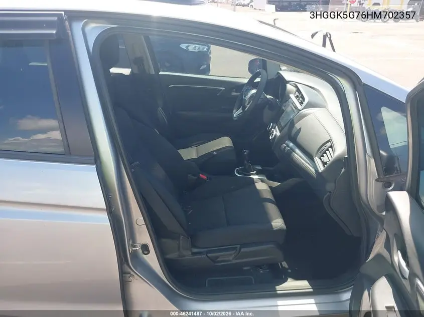 2017 HONDA FIT VIN 3HGGK5G76HM702357 — фото 5