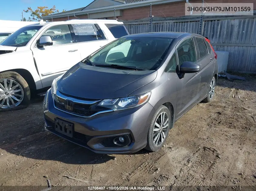 2018 HONDA FIT VIN 3HGGK5H79JM101559 — фото 2