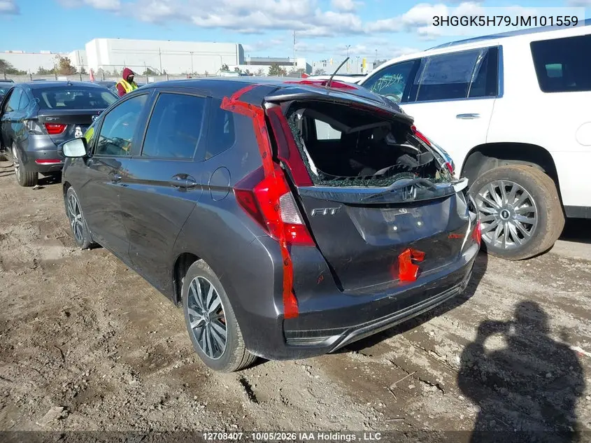 2018 HONDA FIT VIN 3HGGK5H79JM101559 — фото 3
