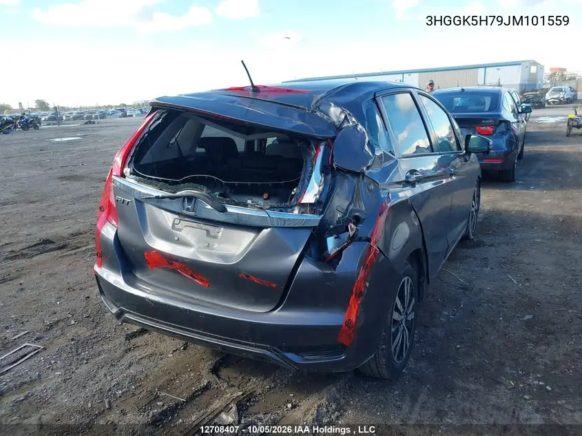 2018 HONDA FIT VIN 3HGGK5H79JM101559 — фото 4
