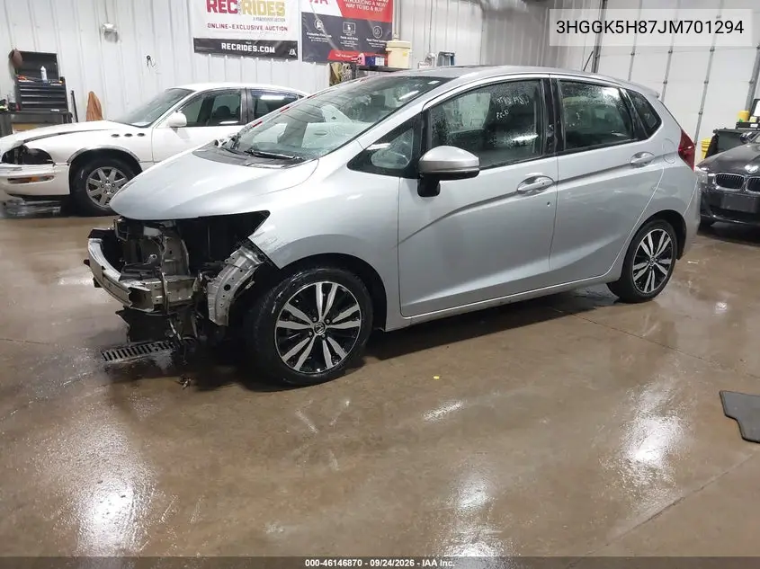 2018 HONDA FIT VIN 3HGGK5H87JM701294 — фото 2