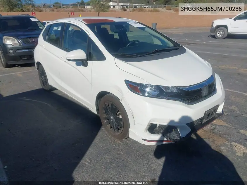HONDA FIT 2018, VIN 3HGGK5H65JM700286