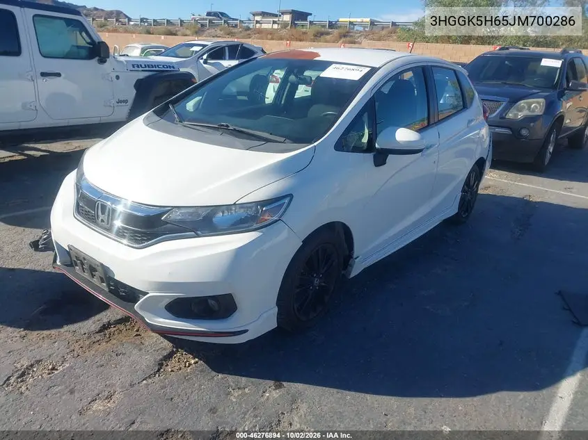 2018 HONDA FIT VIN 3HGGK5H65JM700286 — фото 2