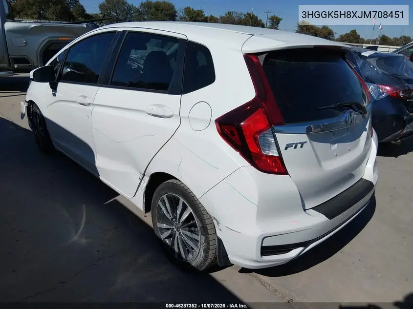 2018 HONDA FIT VIN 3HGGK5H8XJM708451 — фото 3
